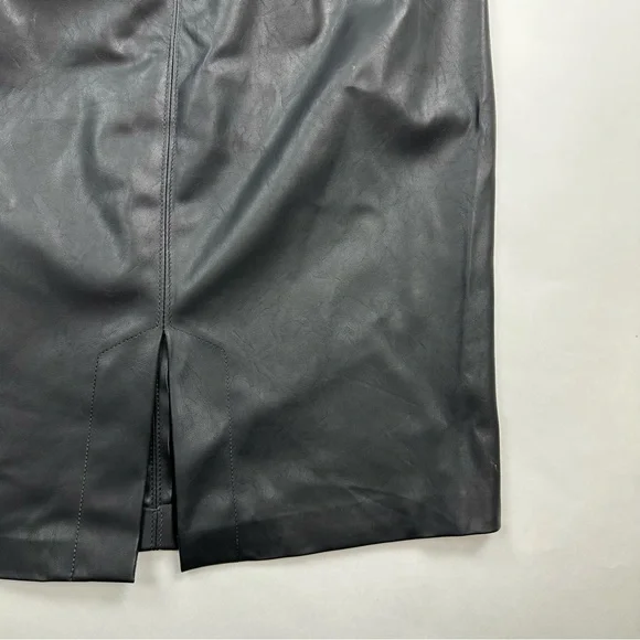 BLANK NYC Black Faux Leather Stretch Pencil Skirt Size 30 - Picture 9 of 11